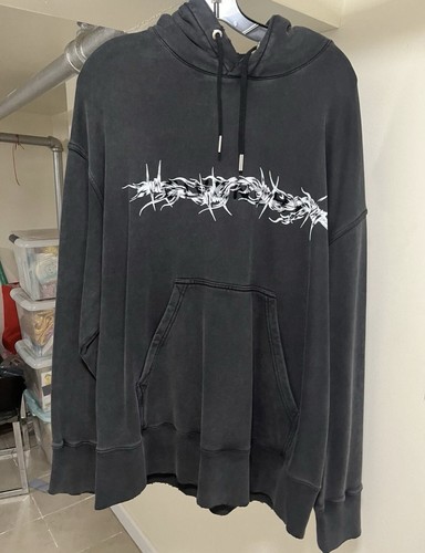 Givenchy Felpa con cappuccio oversize in filo spinato taglia M