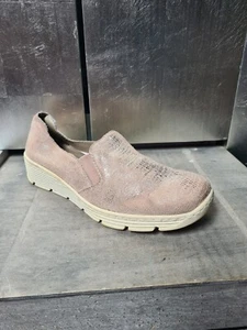 Zapatillas rosa RIEKER TALLA 41 cuero auténtico plata como nuevas #S379 - Imagen 1 de 10