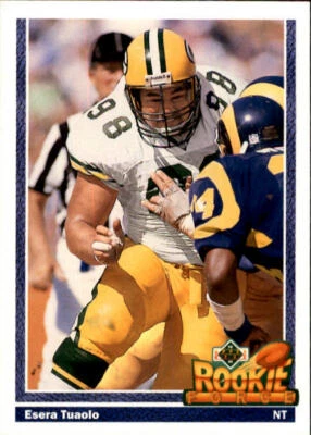 1991 Upper Deck #635 Esera Tuaolo RC  - Image 1 of 2