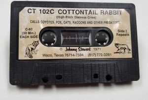 Johnny Stewart Cassette Tape CT 102C Calls High Pitch Cottontail Rabbit Cats Fox - Picture 1 of 2