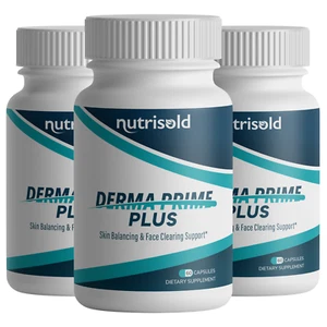 Derma Prime Plus Equilibrante Pelle e Supporto Pulizia Viso 3 Flaconi 180 Capsule - Foto 1 di 4