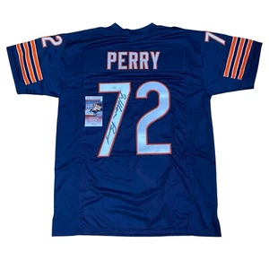 William Perry Signed Navy 72 Jersey JSA Chicago Bears The Fridge SB XX Champs - Picture 1 of 2