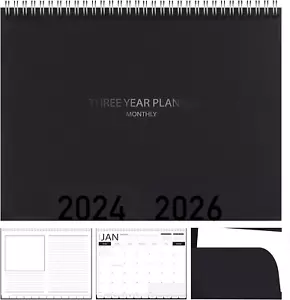3-Year Calendar Planner, 2024-2026 Monthly Schedule Organizer Flip Calendar - Picture 1 of 5