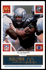 1986 McDonald's All-Star Team Full Game Pieces Unscratched Blue Joe Nash Seattle