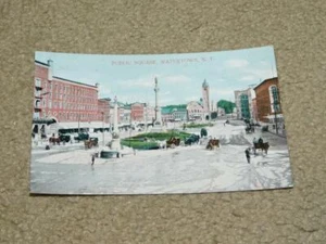 TARJETA DE COLECCIÓN PUBLIC SQUARE, WATERTOWN, N.Y., SIN USAR - Imagen 1 de 1