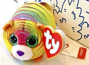Nuovo McDONALDS TY TEENY TYs BEANIE BOOS Tiggy # 5 Tiger Peluche Bambola Happy Meal Giocattolo - Foto 1 di 12