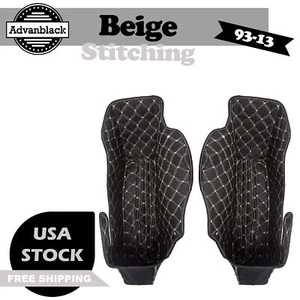 Advanblack Beige Stitch Saddlebag Liner Fits 93-13 OEM Factory Stock Saddlebag - Picture 1 of 10