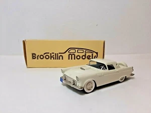 BROOKLIN BRK 13X 1956 FORD THUNDERBIRD WHITE BODY BLACK INTERIOR MINIATURE - Picture 1 of 7