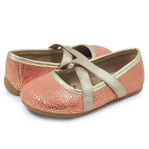 NIB LIVIE & LUCA Shoes Ballet Flats Aurora Golden Coral Shimmer 7 8 10 - Picture 1 of 1