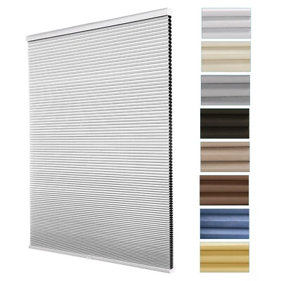 Cordless Blackout Cellular Blinds Window Honeycomb Shades No Tools Installation - Image 1 of 4