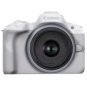 Canon EOS R50 Mirrorless Camera with RF-S18-45mm F4.5-6.3 IS STM Lens, White - Zdjęcie 1 z 11