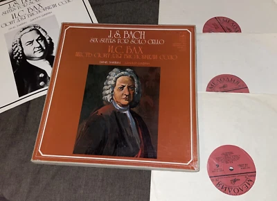 USSR Melodia 3LP STEREO Daniel Shafran: Bach: the 6 cello suites INSERT NM-/NM/M - Image 1 of 4