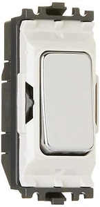 MK K4910 POC W 20A DP 1 Way Push to Make Switch - Polished Chrome - Picture 1 of 2
