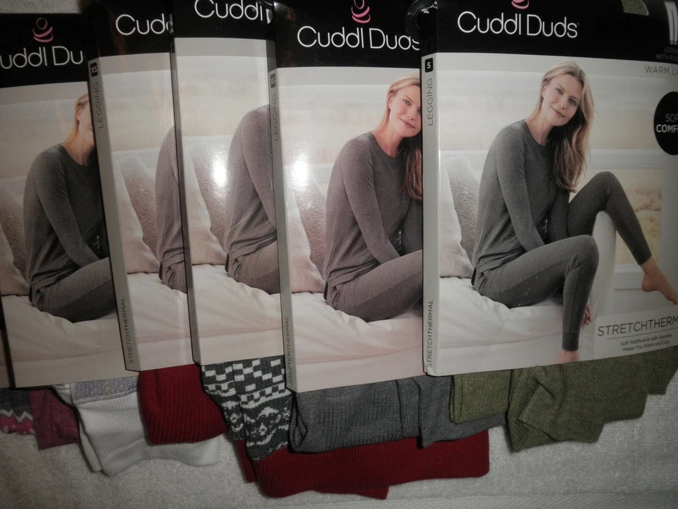 Leggings térmicos elásticos Cuddl Duds con bolsillos para mujer nuevos con etiquetas tallas: XS, S, XL Foto 1 de 1