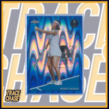 2021 Topps Chrome Tennis Rosie Casals Blue RayWave Refractor 36/99 #11