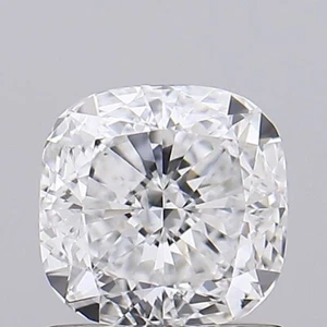 1 CT Unique Cushion Cut Lab Grown Diamond Engagement Ring - Picture 1 of 2