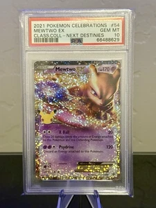 2021 Pokemon Celebrations Mewtwo ex Classic Collection-Next Destinies 54 PSA 10 - Picture 1 of 2