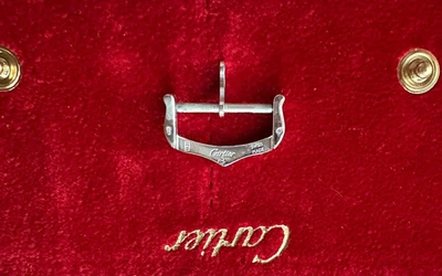 Authentic Cartier 18mm 18K White Gold Clasp - Image 1 of 3