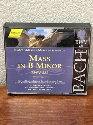 Bach: Mass in B minor-BWV 232-2CDs-Helmuth Rilling- Import, German- Hanssler Edt Foto 1 de 3