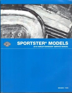 MANUALE OFFICINA HARLEY DAVIDSON SPORTSTER XL883,XL1200,L,C,CX,N,T,X 2016 - Foto 1 di 1