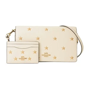 COACH OUTLET Boxed Anna Foldover Clutch X-Body Star Print CX182 IMCAH Chalk - Bild 1 von 9