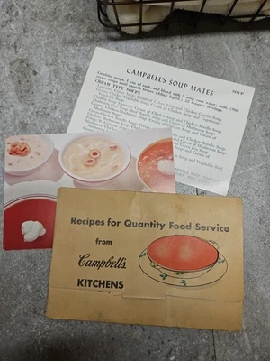 Vintage 1956 Campbell's Cozinhas Receitas Para Quantidade Food Service RARO EXCLUSIVO  - Imagem 1 de 4