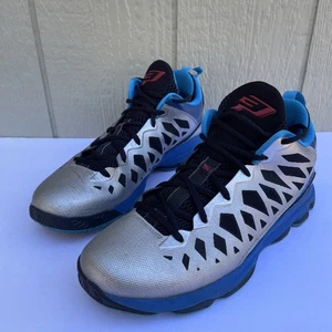 Nike AIR Jordan Hombres Zapatos 10.5 CP3.VI Metálico Plateado Azul 535807-021 Logo - Imagen 1 de 17