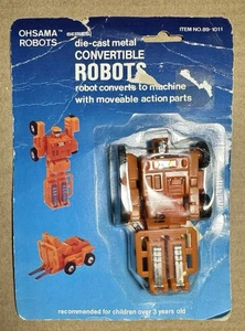 Vintage 80s Ohsama Convertible Robots Forklift GoBot Transformer Spoons Figure - Picture 1 of 7