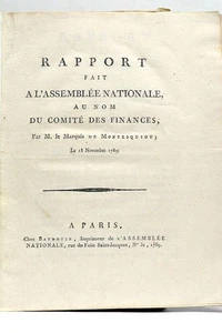 Finanzbericht Regeneratorplan Paris 1789 - Bild 1 von 11
