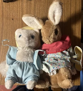 Vintage, Eden Plush Bunny , Mrs. Rabbit | Beatrix Tom Kitten - Picture 1 of 5