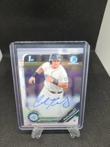 2019 Bowman Chrome CPA-CR Cal Raleigh Autograph 1st Bowman Auto Mariners ALLSTAR - Picture 1 of 2
