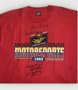 1993 Valley Forge signiertes NASCAR XXL FOTL T-Shirt Parsons Langley Arrington Donlave - Bild 1 von 15
