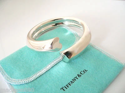 Tiffany & Co Silver Picasso Tenderness Heart Bangle Cuff Bracelet New Mint Love - Image 1 of 4
