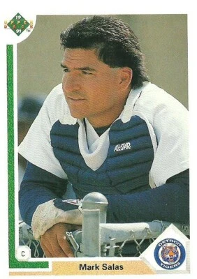 MARK SALAS DETROIT TIGERS #205 - UPPER DECK NM-MT 1991 - Image 1 of 2