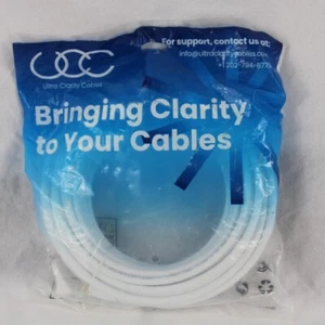 Coaxial Cable 50 ft Triple Shielded - RG6 Coax TV Cable Cord Wire in-Wall - Picture 1 of 2