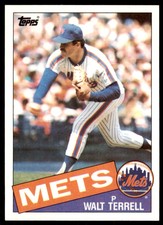 1985 Topps Baseball Card Walt Terrell A Baseball Cards #287