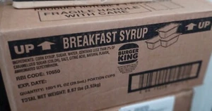 100ct Burger King Breakfast Syrup Individual Sealed 1oz Portion Cups 08/2024 - Picture 1 of 1