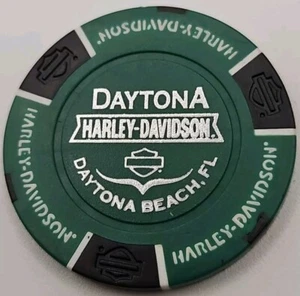 DAYTONA HARLEY DAVIDSON OF DAYTONA BEACH, FLORIDA CONCESIONARIO FICHA DE PÓKER NUEVO - Imagen 1 de 2