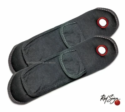 IWH VERTRIEBS GMBH Zwei IWH Auto Gurtpolster Tragegurt Gurt Polster Klettverschluß 2 x Zusatzfach