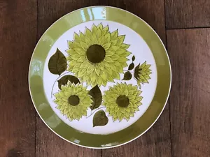 Vintage Mikasa Duplex Ben Seible Dahlie Speiseteller Retro Flower Power SCHÖN! - Bild 1 von 2