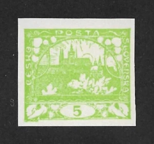 Czechoslovakia 1948 Mi 2.ND HRADCANY PRAGUE NEUDRUCK. REPRINT. A. MUCHA - Picture 1 of 1