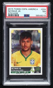 2015 Panini Copa America Stickers Neymar Jr #224 PSA 7