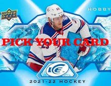 21/22 2021 UPPER DECK UD ICE HOCKEY BASE GREEN PARALLEL CARDS 1-100 U-Pick List