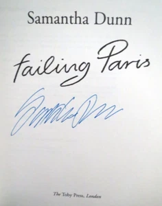 SIGNED-Failing Paris by Samantha Dunn-1st Ed 1st Print-1999 #3018 - Picture 1 of 7