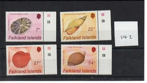Islas Malvinas (142) 1986 - Sea Shells - Set - Como nuevo - SG Cat £7 - Imagen 1 de 1