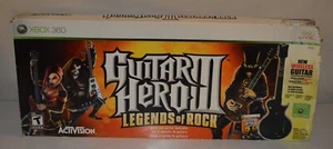 XBOX 360 Guitar Hero 3 III Legends of Rock wireless Les Paul in Box tested vg - Picture 1 of 9