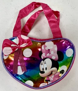 Minnie Mouse Toddler Heart Purse & Accessories. Brush, Comb, Hair Clip, Lipstick - Picture 1 of 3