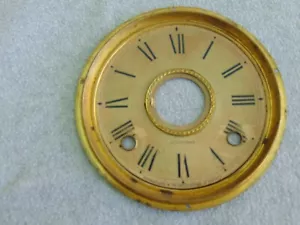 OLD ANTIQUE SETH THOMAS GINGERBREAD KITCHEN PARLOR LARGE SHELF CLOCK DIAL PARTS - Picture 1 of 6