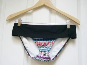 New Next by Athena Womens Swim Banded Retro Bikini Bottom Sz S NWT - Picture 1 of 4