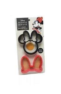 Disney Minnie Mouse Breakfast Egg Pancake Molds Set of 2 NEW - Picture 1 of 3